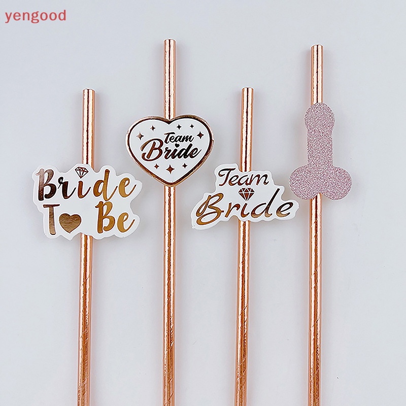 Set 10 Ống Hút Giấy Dùng Cho Tiệc Cưới