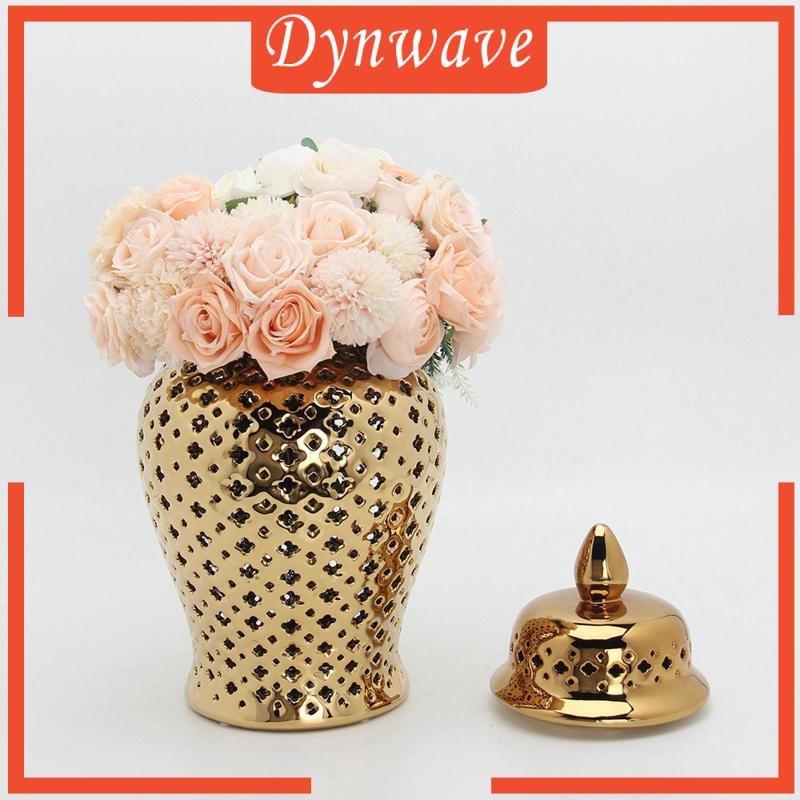 Lọ Gốm Chạm Khắc Tinh Xảo Đựng Gừng Kích Thước 3.9x8.6inch