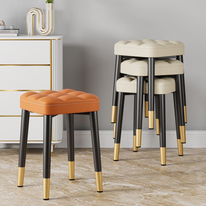 Ghế Đẩu Vuông Nhỏ Gọn Nhẹ Xếp Chồng Sang Trọng Hiện Đại Cho Phòng Khách