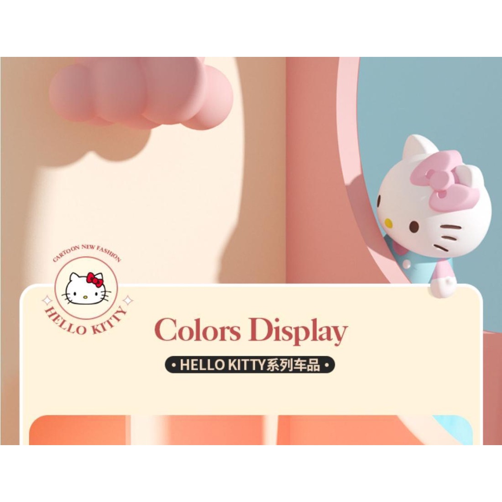 Hộp Đựng Khăn Giấy Hình Hello Kitty Gắn Tấm Che Nắng Xe Hơi
