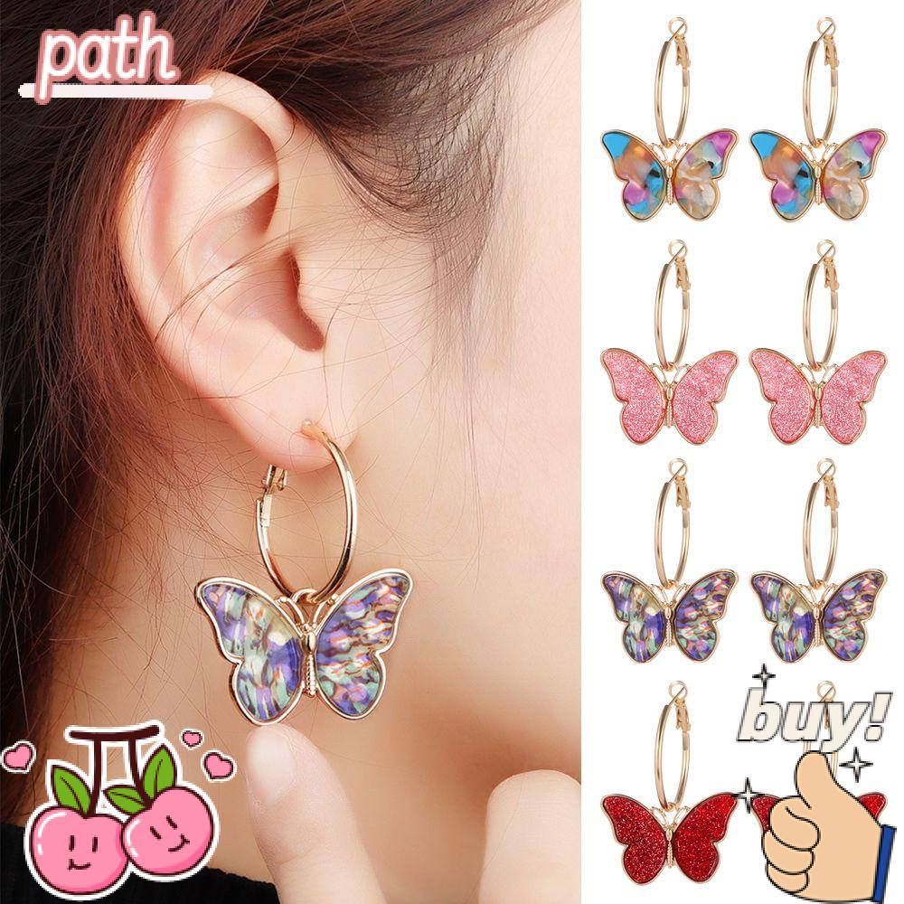 Khuyên Tai Mặt Hình Bướm Thời Trang Cho Nữ