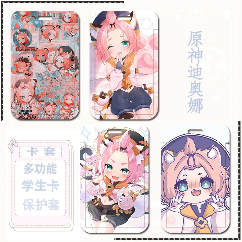 Ốp Điện Thoại Họa Tiết Anime Genshin Va Chạm Diona DIY Cho Học Sinh