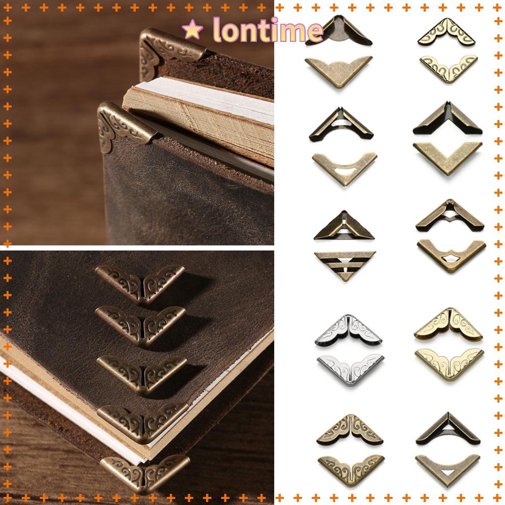 Bộ 4 Phụ Kiện Bảo Vệ Góc Sách Phong Cách Cổ Điển Độc Đáo