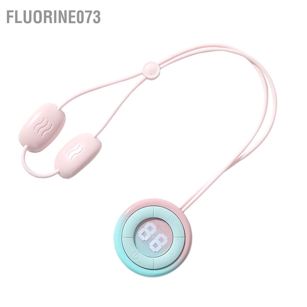 Fluorine073 Máy mát xa cổ hình mặt dây chuyền có nhiệt mini cầm tay để thư giãn