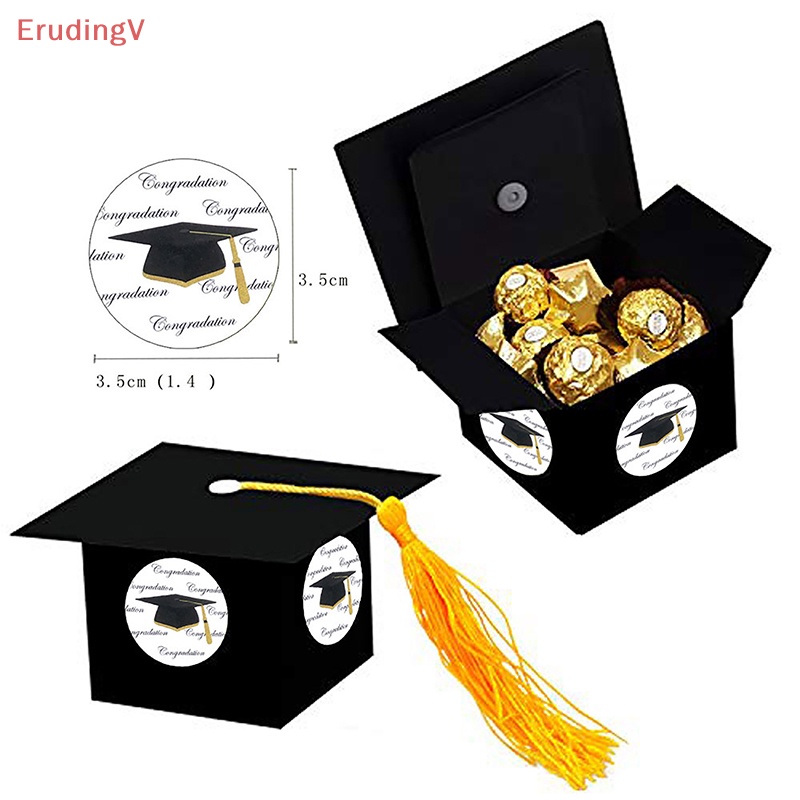 Bộ 24 Miếng Dán Trang Trí Hộp Kẹo Mừng Lễ Tốt Nghiệp