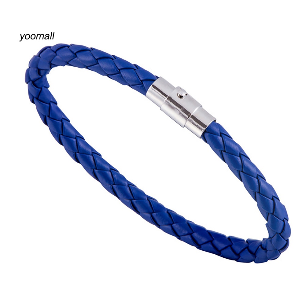 Vòng Tay Bện Dây Da Thời Trang Cho Nữ