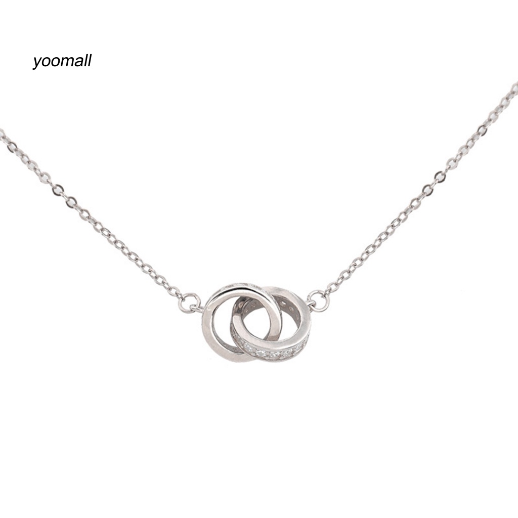 Vòng cổ Mạ Bạc Mặt Tròn Thời Trang Cho Nữ