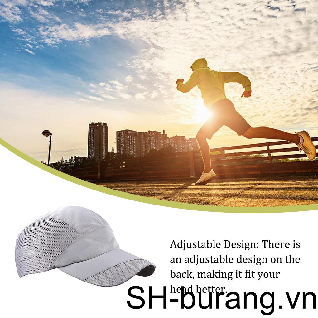 Mũ Lưỡi Trai Phối Lưới Thoáng Khí Màu Sắc Đơn Giản Cho Nam