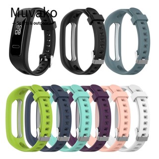 MUVAKO Dây silicon đeo đồng hồ thay thế cho Honor Band 4 Running / Huawei Band 3e