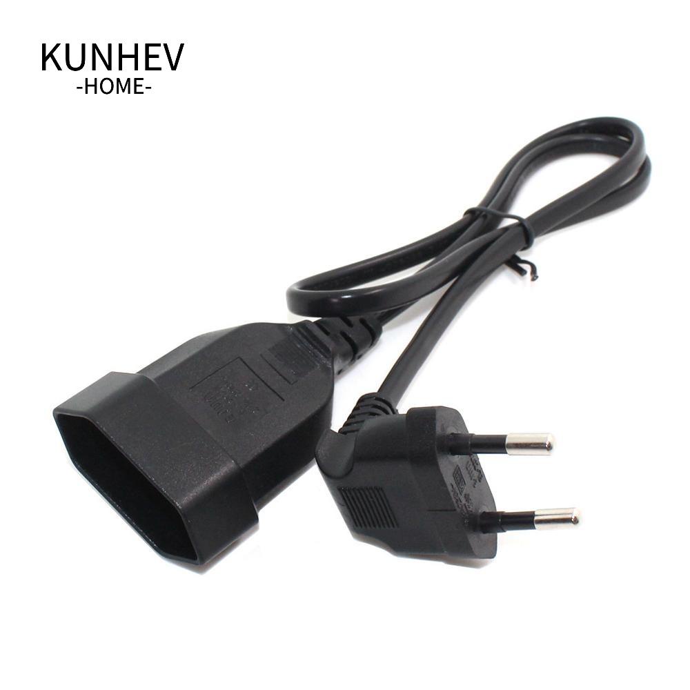 KUNHEV Ổ Cắm Điện Cong 90 Độ Eua 2 Chấu Chuyên Dụng