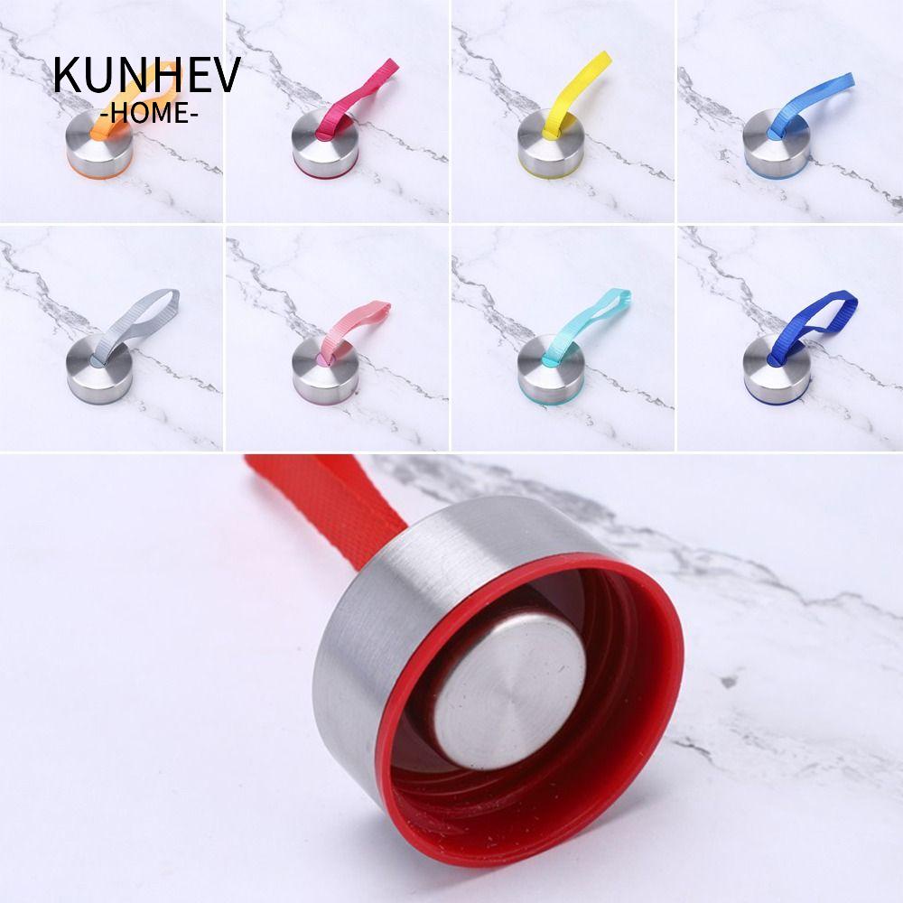 KUNHEV Set 5 Cốc Thể Thao Bền Bỉ Giữ Nhiệt Có Tay Cầm Và Nắp Bằng Nhựa