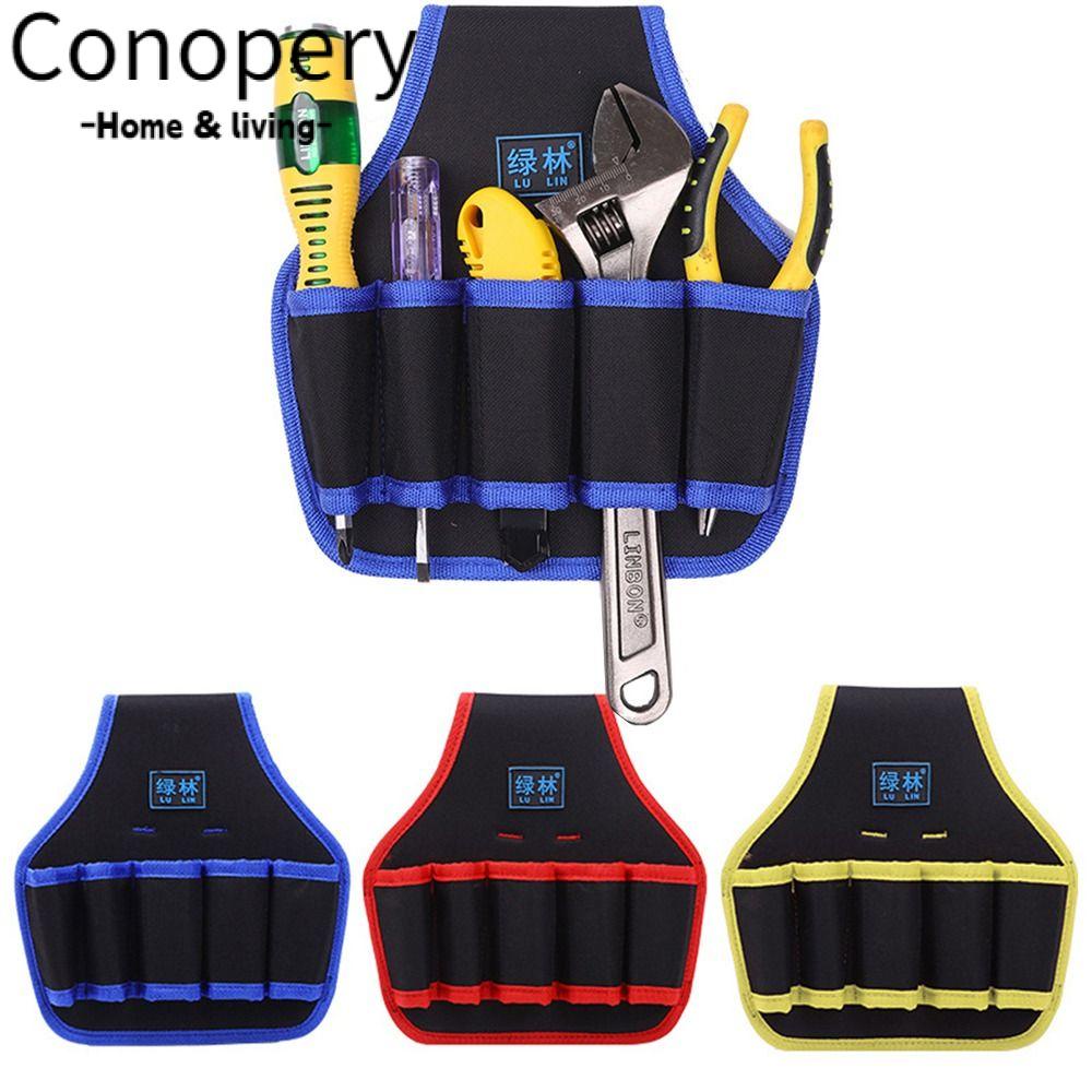 CONOPERY Túi Đựng Dụng Cụ Sửa Chữa Đa Năng Có Nhiều Ngăn Tiện Dụng Giá Đỡ