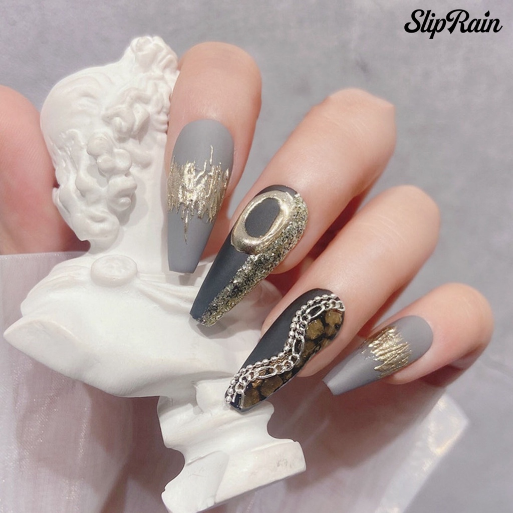 ❤Chuỗi Dây Xích Kim Loại 3D Đa Năng Trang Trí Móng Tay DIY