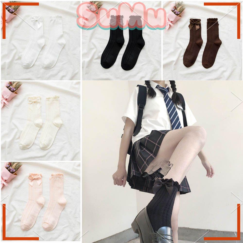 Vớ Ngắn Đính Nơ Phong Cách Lolita Dành Cho Nữ