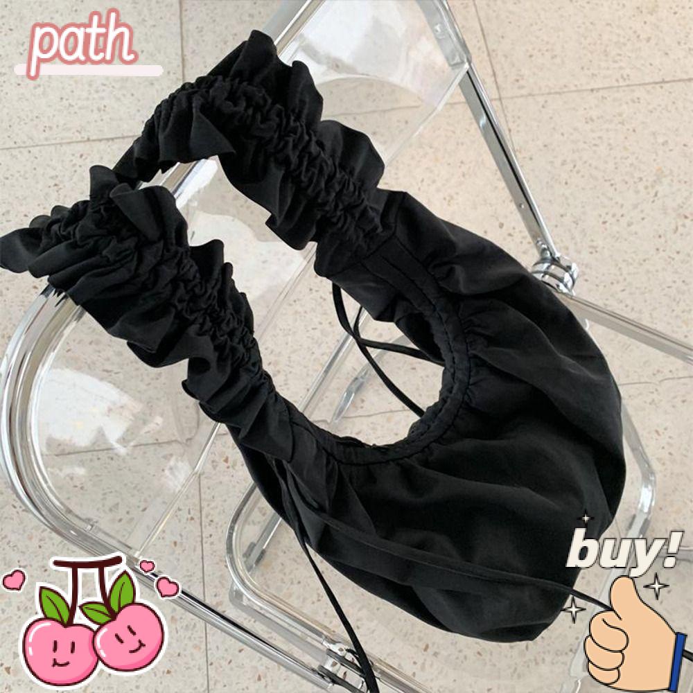 Túi Đeo Chéo Cỡ Lớn Phối Ren Xếp Ly Sành Điệu Hợp Thời Trang