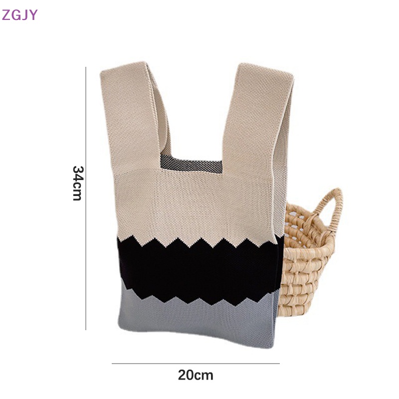 Túi Xách Tote Đan Len Sức Chứa Lớn Thời Trang Sáng Tạo Cho Nữ Mới