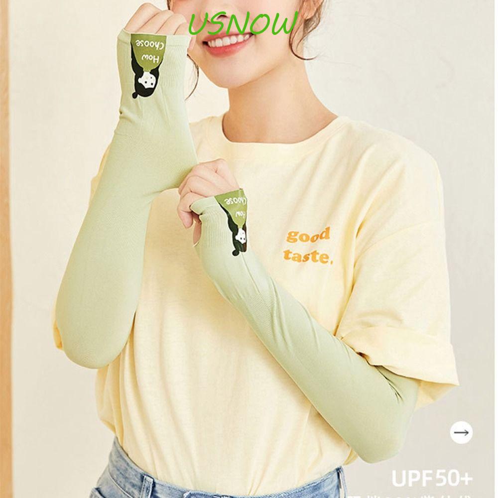 USNOW Găng Tay Chống Nắng Tia UV Cách Nhiệt Thiết Kế Dễ Thương Cho Nữ