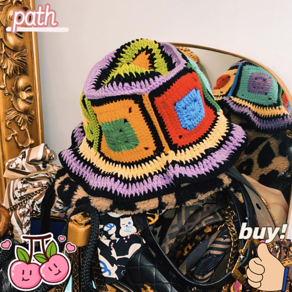 PATH Mũ Bucket Dệt Kim Thời Trang Mùa Hè Hàn Quốc 2023 Mới