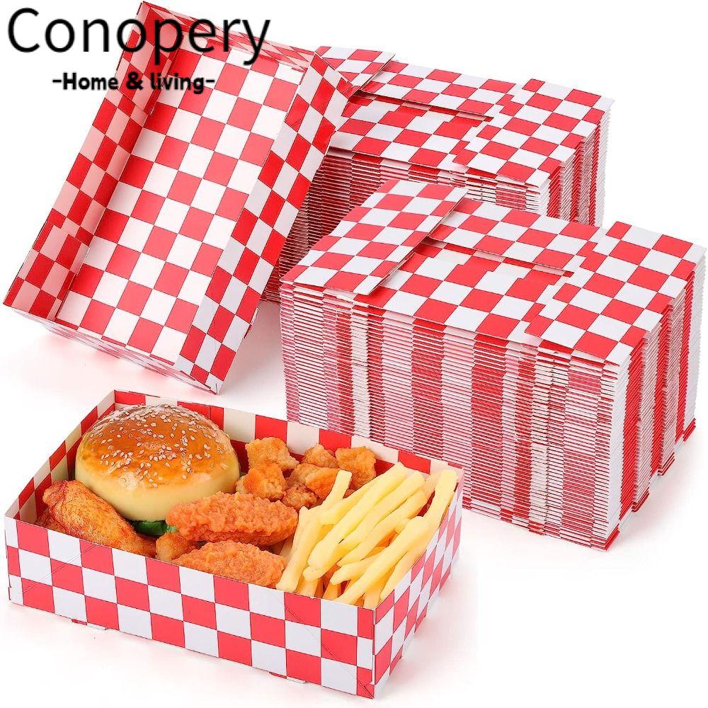 CONOPERY Bộ 25 Hộp Giấy Kraft Dùng Một Lần Đựng Thực Phẩm Tiện Dụng