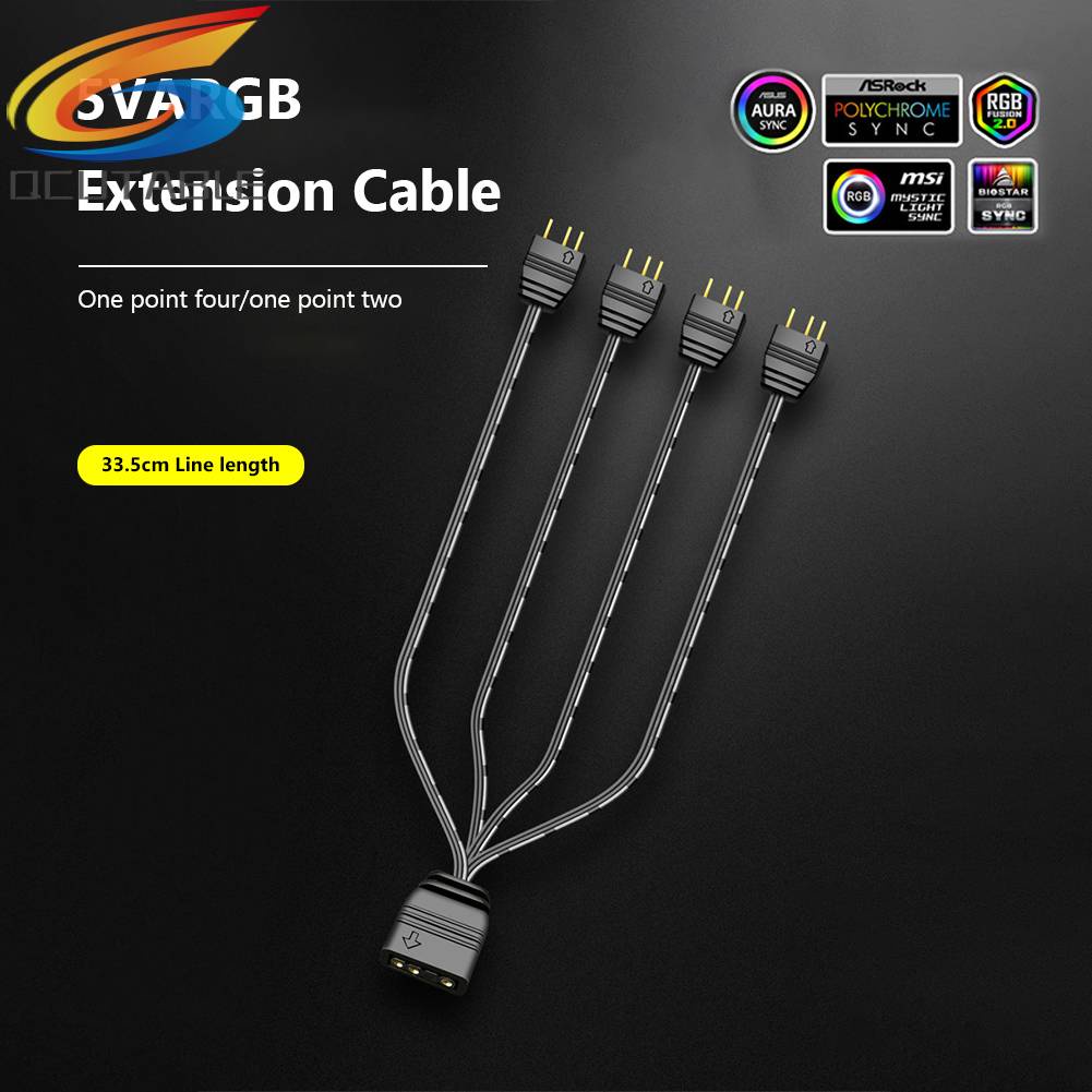 Dây Cáp Chia Cổng Quạt 5V 3Pin Cho Bo Mạch Chủ