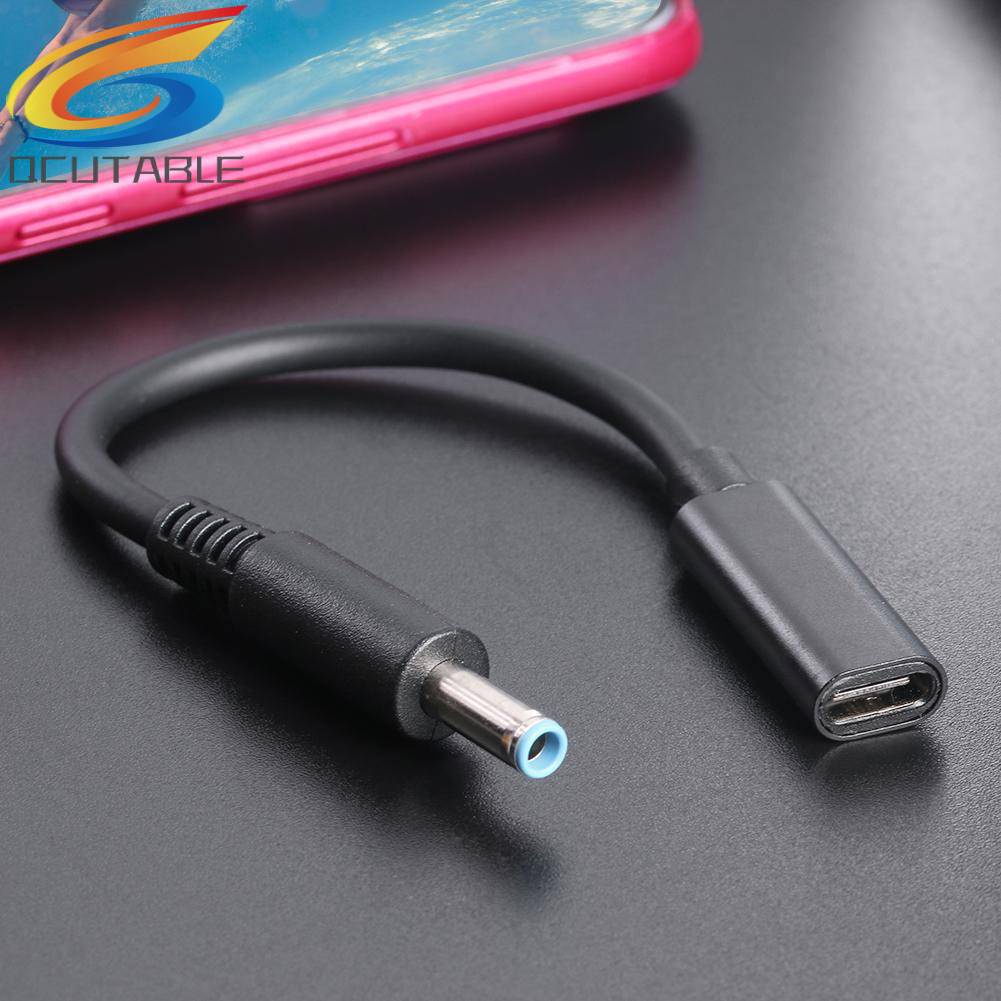 Đầu Nối Chuyển Đổi USB Type C Sang 4.5x3.0mm DC Cho Laptop HP