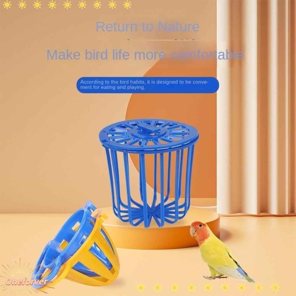 FOREVER Bộ 4 Rổ Đựng Thức Ăn Dạng Treo Đa Năng Màu Xanh Dương Cho Chim Cảnh