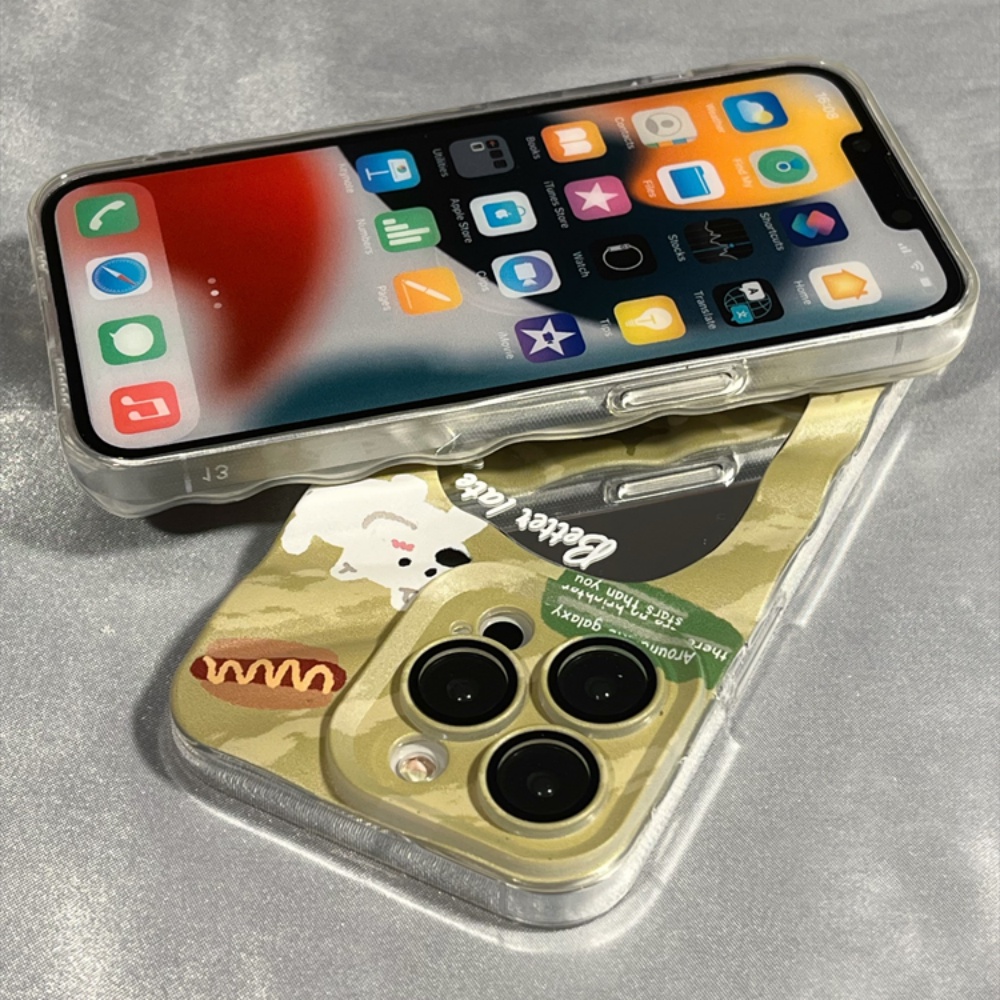 Ốp Điện Thoại TPU Mềm Chống Sốc Tráng Gương Họa Tiết Hoạt Hình Thời Trang Cho IPhone 11 12 13 14 Pro Max