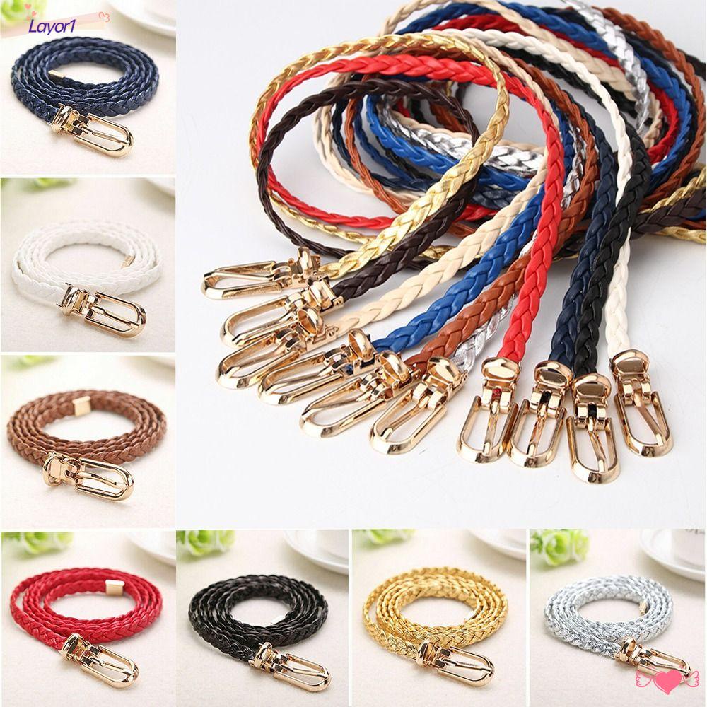 LAYOR1 Thắt Lưng Bện Dây Thời Trang Cổ Điển LAYOR1