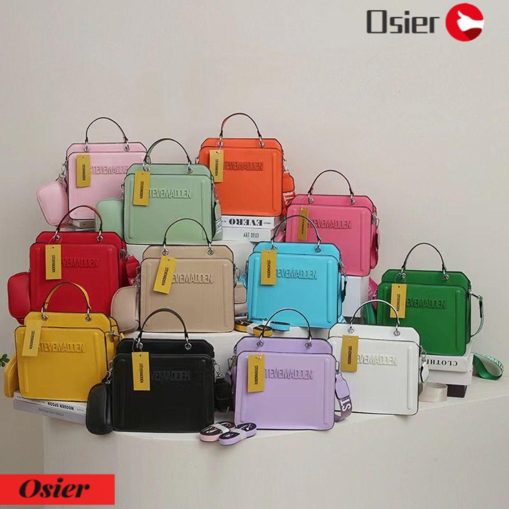 OSIER1 Túi Tote Đeo Vai Màu Trơn Thiết Kế Sang Trọng Cho Nữ