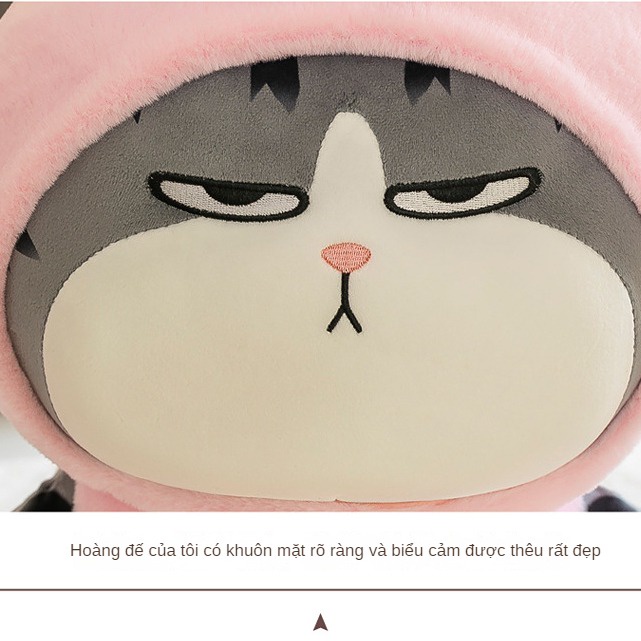 Thú Nhồi Bông Hình Mèo Con / Ếch / Hoàng Đế Dễ Thương Cho Bé Gái