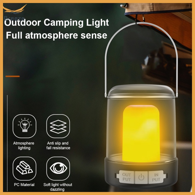 Đèn Cắm Trại Đa Năng 3 Chế Độ Có Thể Sạc Lại Tiện Dụng