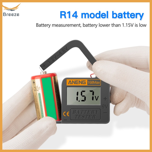 ANENG Máy Kiểm Tra Dung Lượng Pin Lithium 168Max Màn Hình Hiển Thị Kiểm Tra Tải Thông Dụng AAA AA