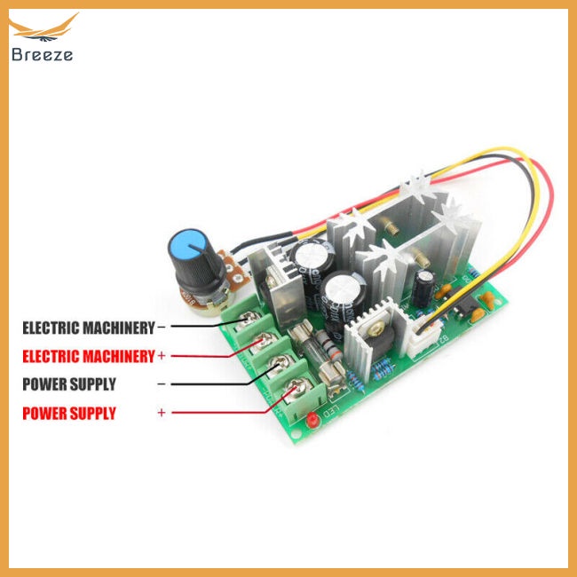 Bộ Điều Khiển Tốc Độ Động Cơ 20A PWM DC 12V 24V 36V 48V / w