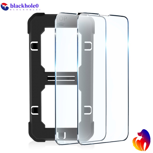 Kính Cường Lực Bảo Vệ Màn Hình Chống Tĩnh Điện Kèm Khay Lắp Đặt Cho Iphone14