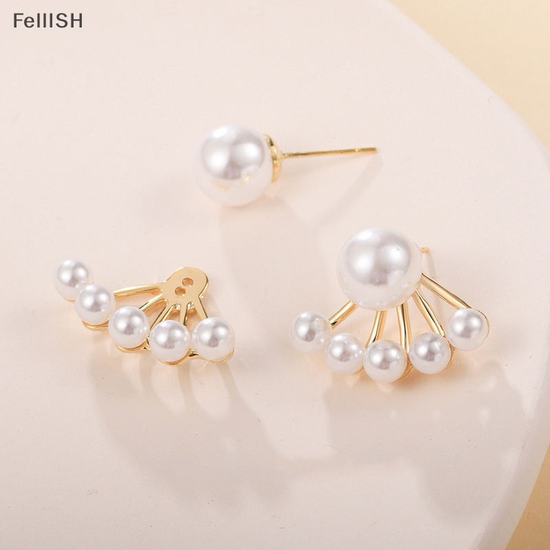 1 Đôi Bông Tai Ngọc Trai Thủ Công Thời Trang Hàn Quốc Nhật Bản Dành Cho Nữ 439br