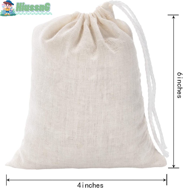 Set 50 Túi Dây Rút Cotton Đựng Hạt Cà Phê Đa Năng Tiện Dụng