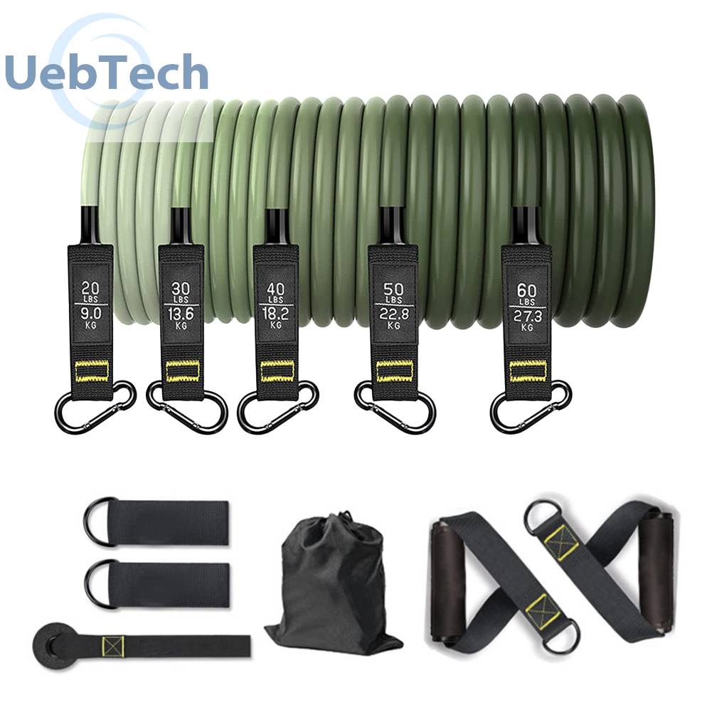 Set 11 Dụng Cụ Dây Kéo Đàn Hồi Hỗ Trợ Tập Thể Hình Chống Trượt