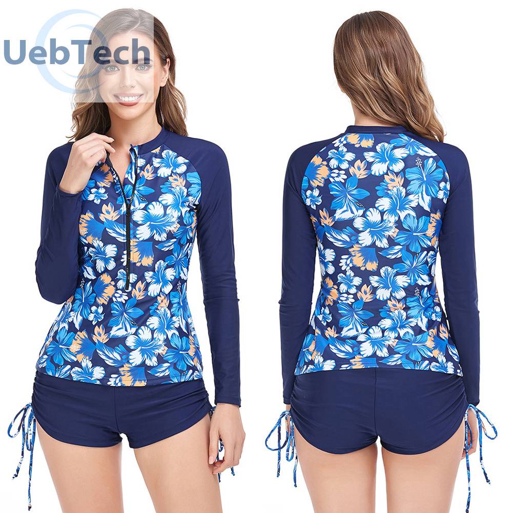 Bộ Đồ Bơi Hai Mảnh Thiết Kế Xẻ Tà Thoáng Khí Phong Cách Thể Thao Thời Trang