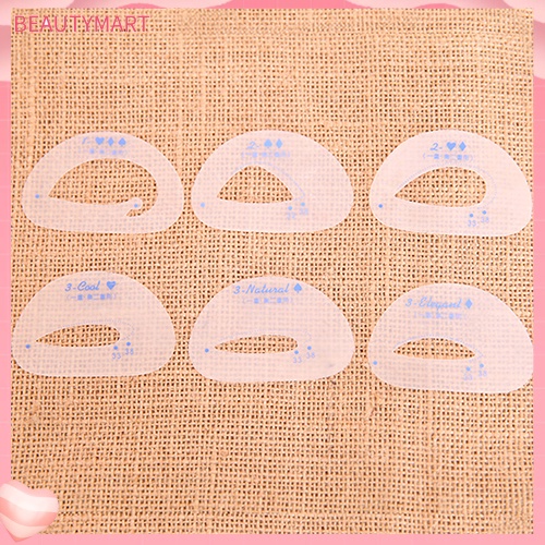 Set 6 Khuôn Hỗ Trợ Đánh Phấn Mắt Khói Làm Đẹp Tiện Dụng