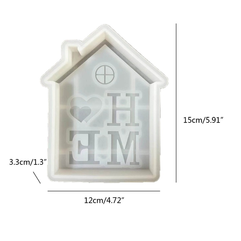 Đen Khuôn Silicon epoxy Hình Ngôi Nhà Độc Đáo Trang Trí Nhà Cửa