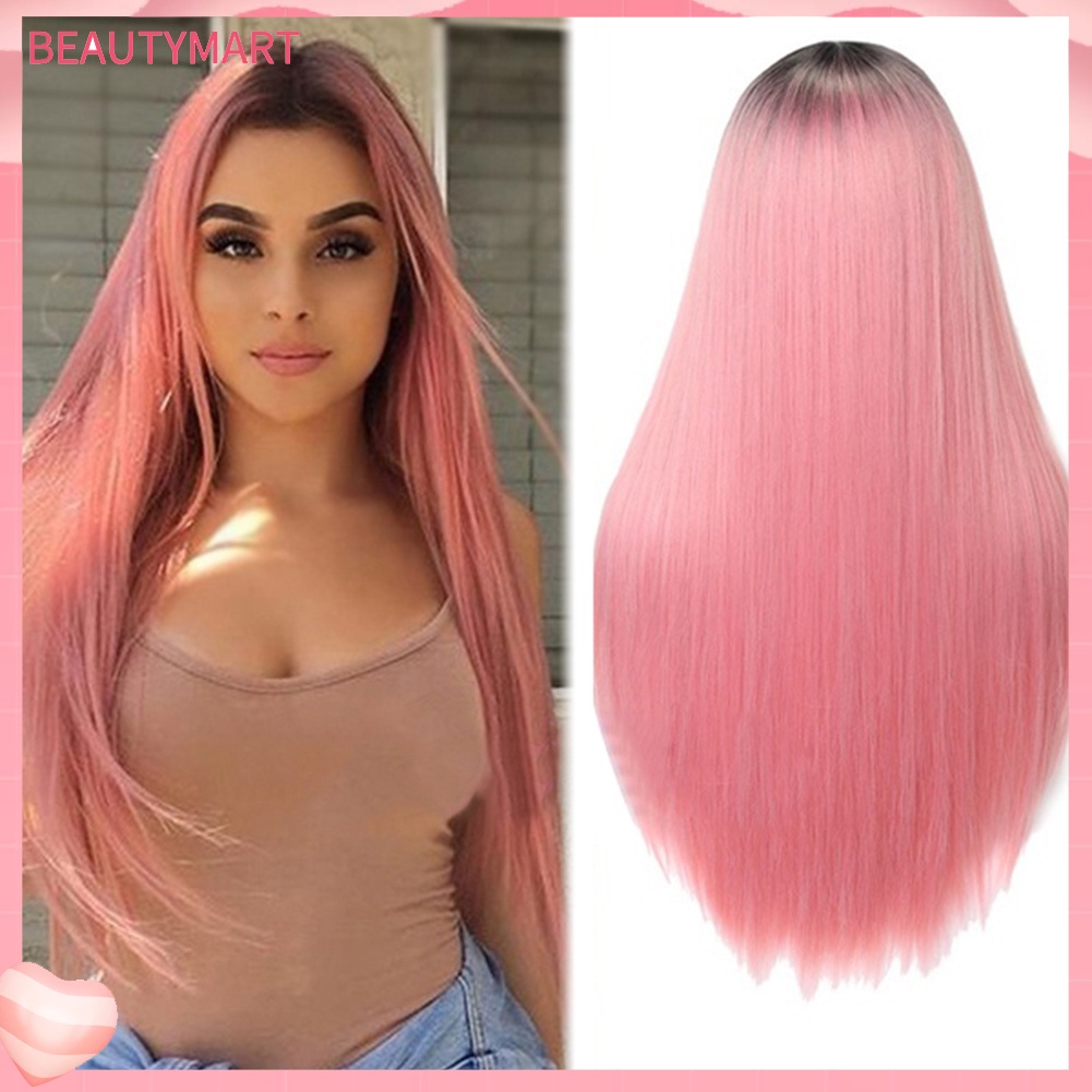 Tóc Giả Thẳng Dài Bằng Sợi Tổng Hợp Chịu Nhiệt Dành Cho Nữ