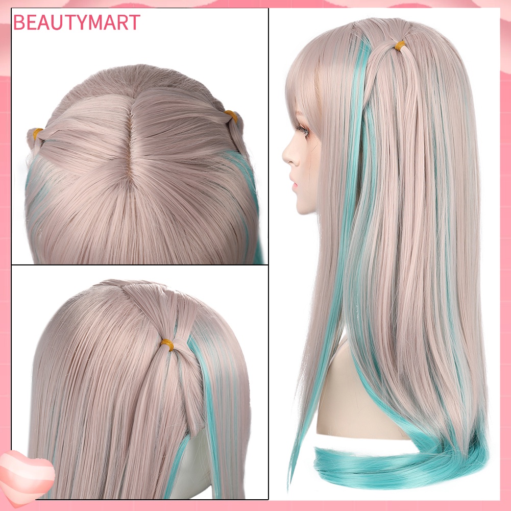 Tóc Giả Dài Thẳng Màu Gradient Bằng Sợi Tổng Hợp Thời Trang Cho Nữ