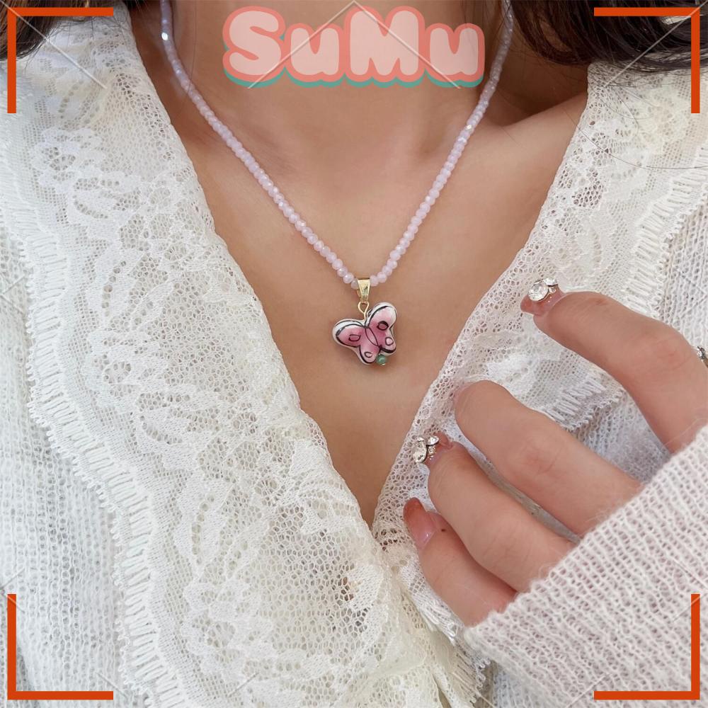 SUMU Vòng Cổ Choker Đính Đá Dễ Thương