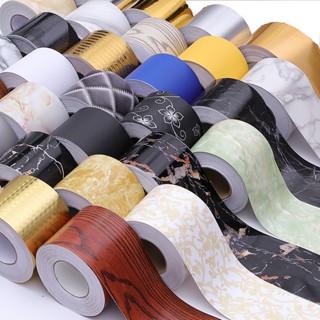 Cuộn 5m decal dán viền tường, trang trí nhà cửa decor (cao 10cm) keo sẵn