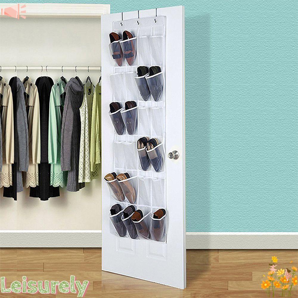 LEILY Giá Đỡ Treo Dép 24 Ngăn Tiết Kiệm Không Gian
