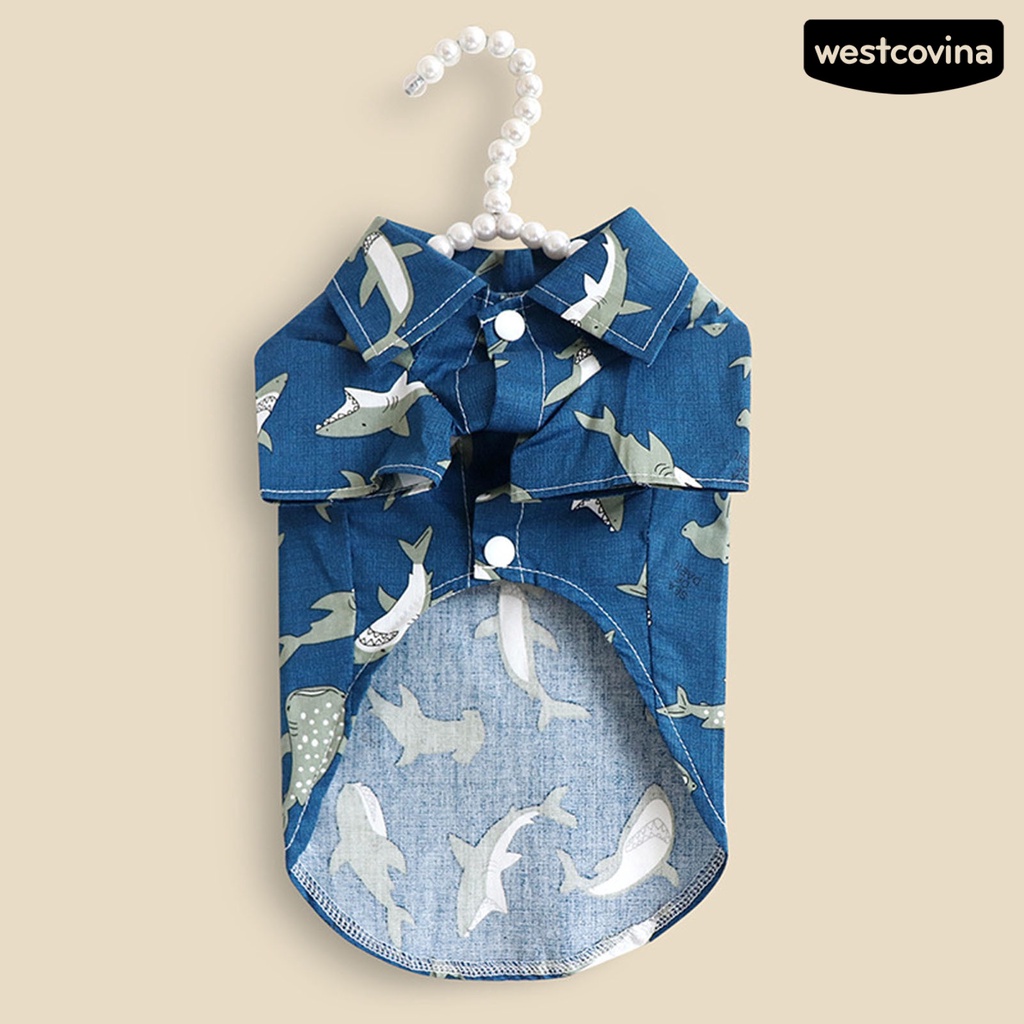 [COD]♞Áo Thun Cổ Bẻ Thân Thiện Với Da Thời Trang Đường Phố Cho Thú Cưng