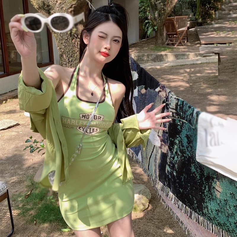 Đầm Ôm Hai Dây Phong Cách Hàn Quốc Quyến Rũ Dành Cho Nữ