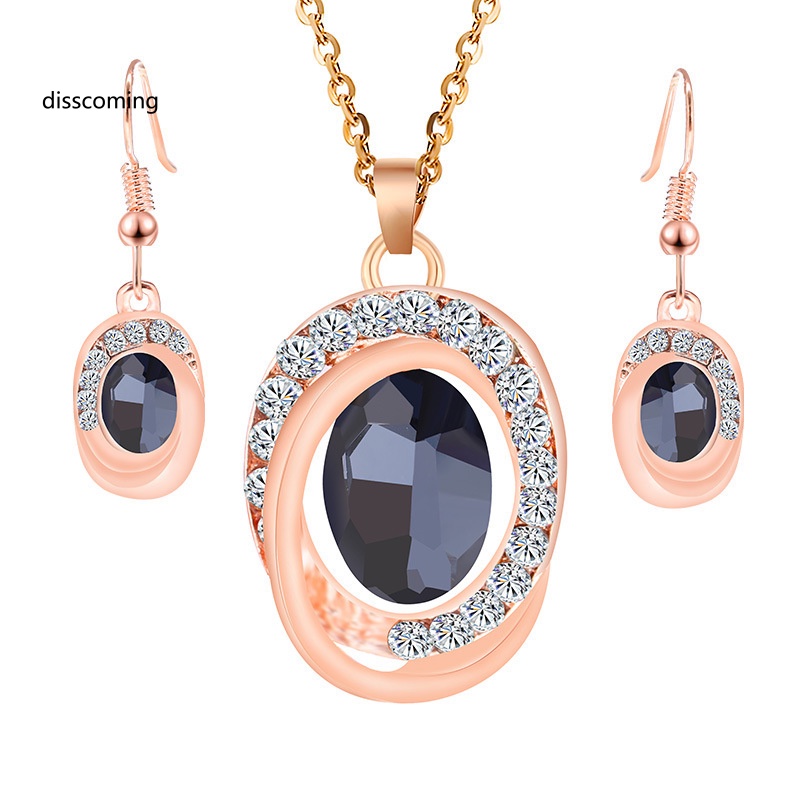 Áo Thun In Hình SL SL SL Thời Trang Năng Động| Bộ Vòng cổ + Bông Tai Hình oval Đính Đá Pha Lê Toàn Diện