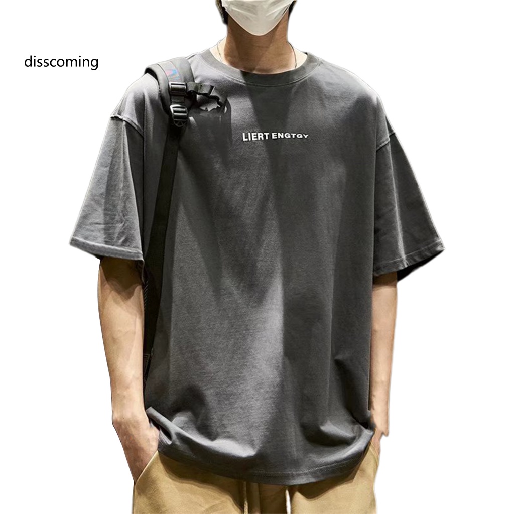 Băng Đô SL SL SL SL SL| Áo Thun Cổ Tròn Vải Mềm In Chữ Phong Cách Hip Hop Thời Trang Mùa Hè Cho Nam