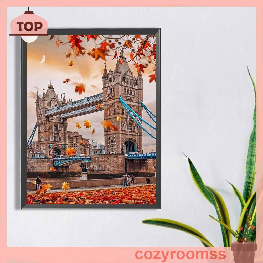 Tranh Đính Đá Kim Cương Toàn Bộ 5D DIY Hình Vẽ Phong Cảnh Trang Trí Nhà Cửa